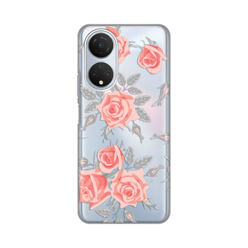 Torbica Silikonska Print Skin za Honor X7 Elegant Roses slika 1