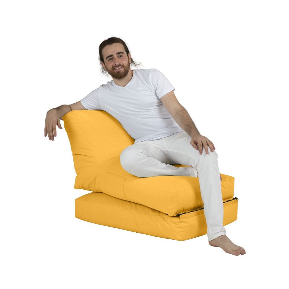 Siesta Sofa Bed Pouf - Žuti Vrt Bean Bag slika 5