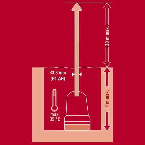 EINHELL Expert Plus akumulatorska potopna pumpa za čistu vodu Power X-Change GE-PP 18 RB Li-Solo slika 5