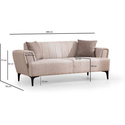 Hamlet - Beige Beige 2-Seat Sofa slika 7