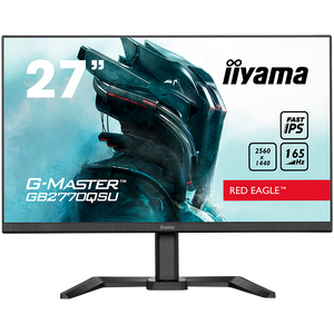 27" ETE Fast IPS Gaming, G-Master Red Eagle, FreeSync PremiumPro, 2560x1440@165Hz, 400cd/m², 1000:1, HDMI, DisplayPort, 0,5ms (GTG), HDR400, Speakers, USB-HUB (2x3.0), Black Tuner, 15cm Height Adj. Stand