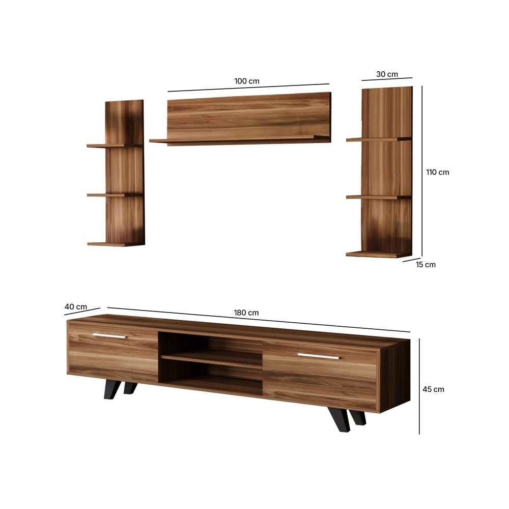 TV Stalak Rb-165 u Drvenim Bojama slika 6