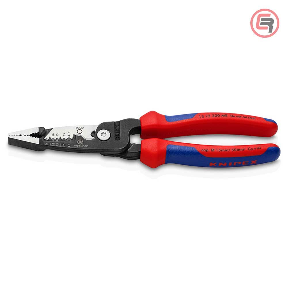 Knipex Kliješta Elektroinstalacijska Multifunkcionalna 200 mm – 13 72 200 ME slika 1