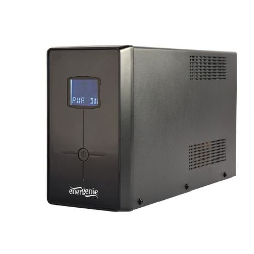 Gembird UPS with USB and LCD display, 2000 VA, black slika 1