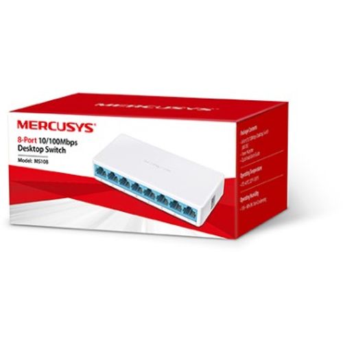 LAN Switch Mercusys MS108 8port 10/100Mbps Mini Desktop Switch (44156) slika 1