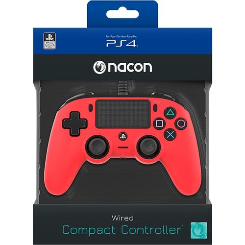 NACON kontroler PS4 žičani, crveni slika 8