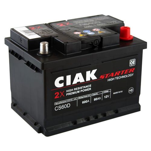 Akumulator CIAK Starter 12 V 60 Ah +D slika 1