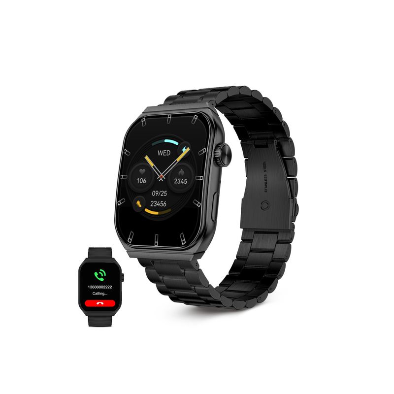 KSIX, smartwatch Olympo, AMOLED 1,96” zaslon, 2 remena, 5 dana aut., crni image