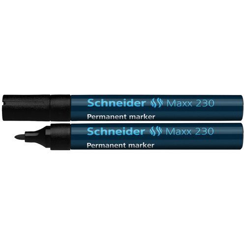 Flomaster Schneider, permanent marker, Maxx 230, 1-3 mm, crni slika 2