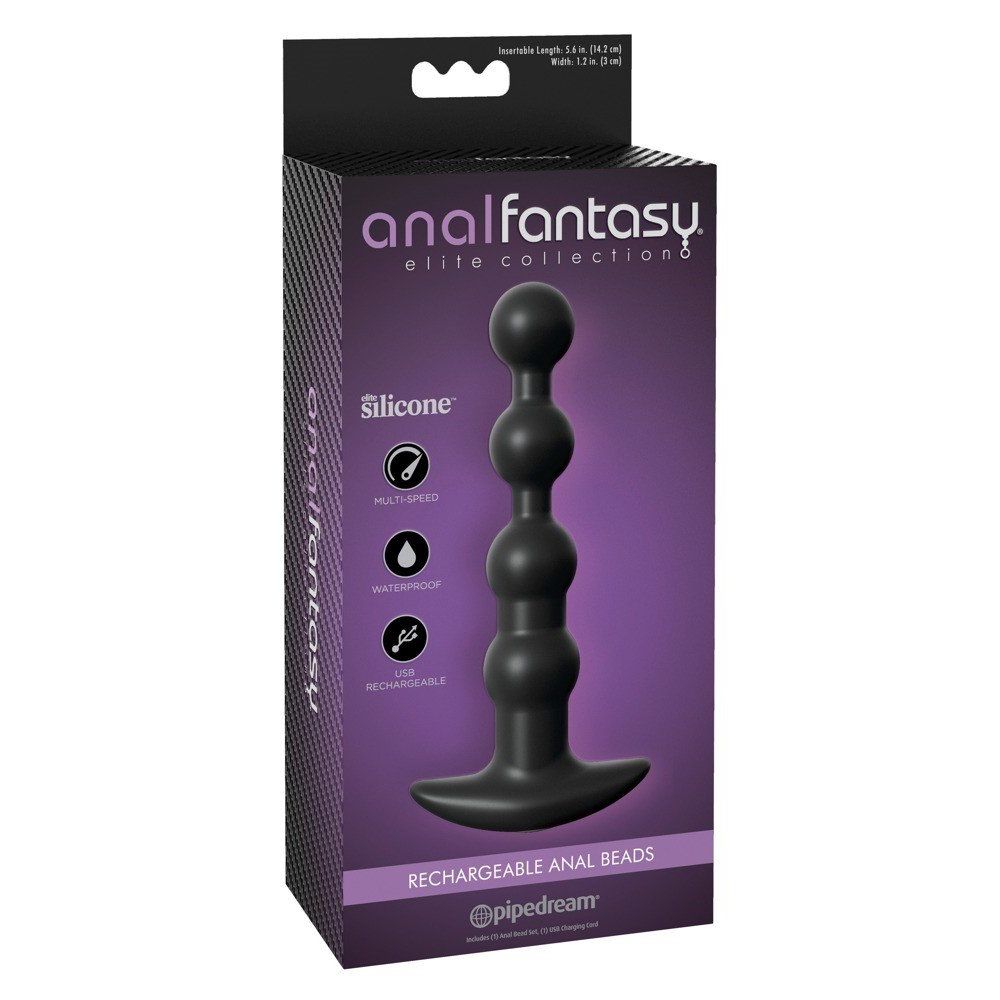Silikonske analne kuglice s vibracijama 17 cm Anal Fantasy slika 1