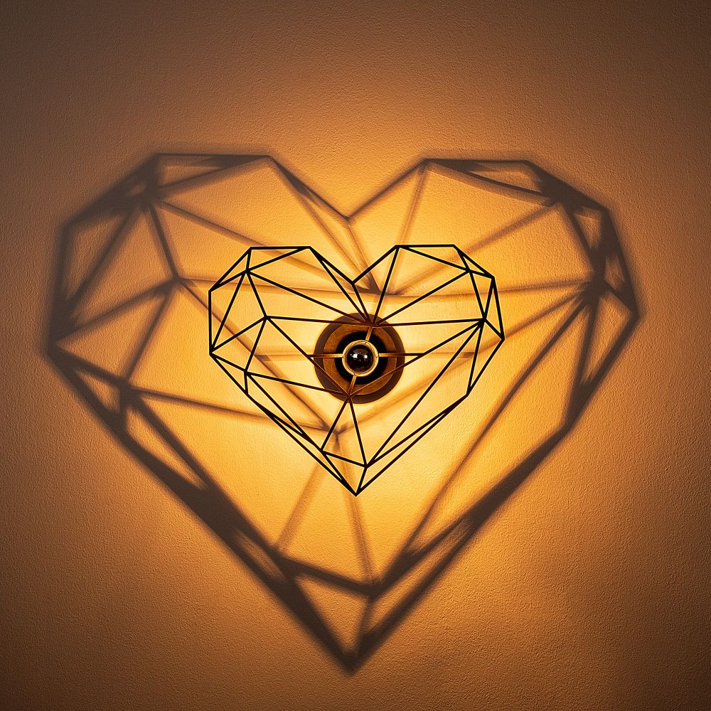 W-046 Crna Zidna Lampa slika 5