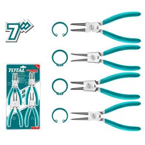 TOTAL 4-dijelni set šiljastih produženih kliješta 180mm (THT114041)