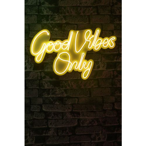 Dekorativna LED rasveta 'Good Vibes Only 2' u žutoj boji slika 3