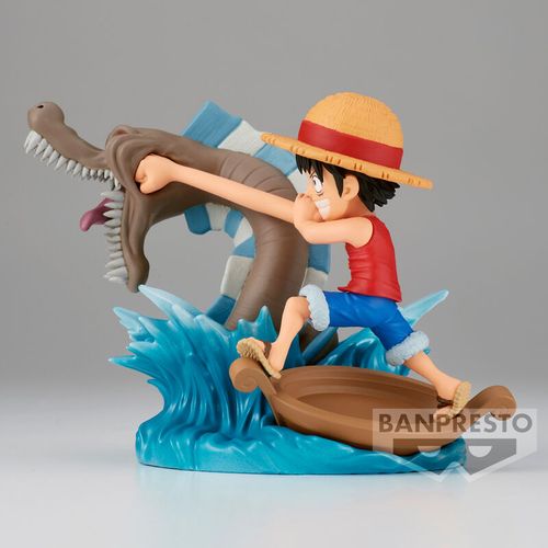 One Piece Log Stories Monkey D Luffy vs Local Sea figure 7cm slika 3