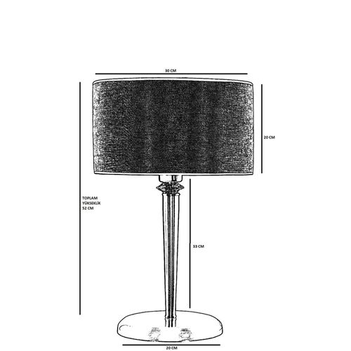 Opviq Stolna lampa, 846STL2790 slika 3