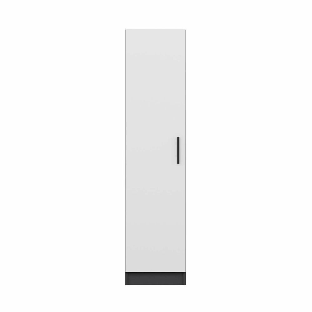 Minar Kale - 8763 Bijela i Antracit Ormar slika 2
