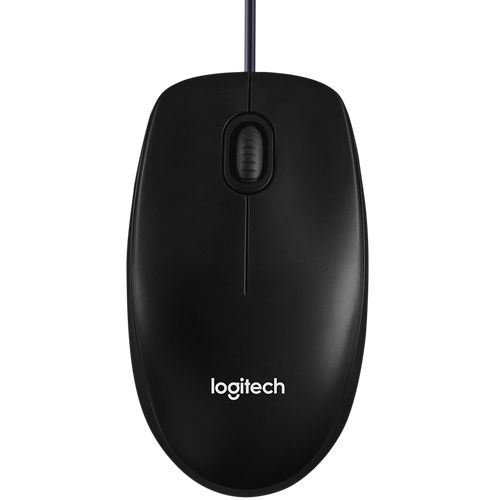 Logitech B100 Žičani Miš, USB, Crni slika 2