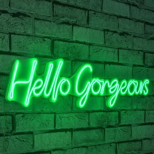 Wallity Ukrasna plastična LED rasvjeta, Hello Gorgeous - Green slika 9