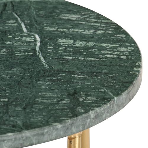 Stolić za kavu zeleni 40x40x40 cm pravi kamen mramorne teksture slika 19
