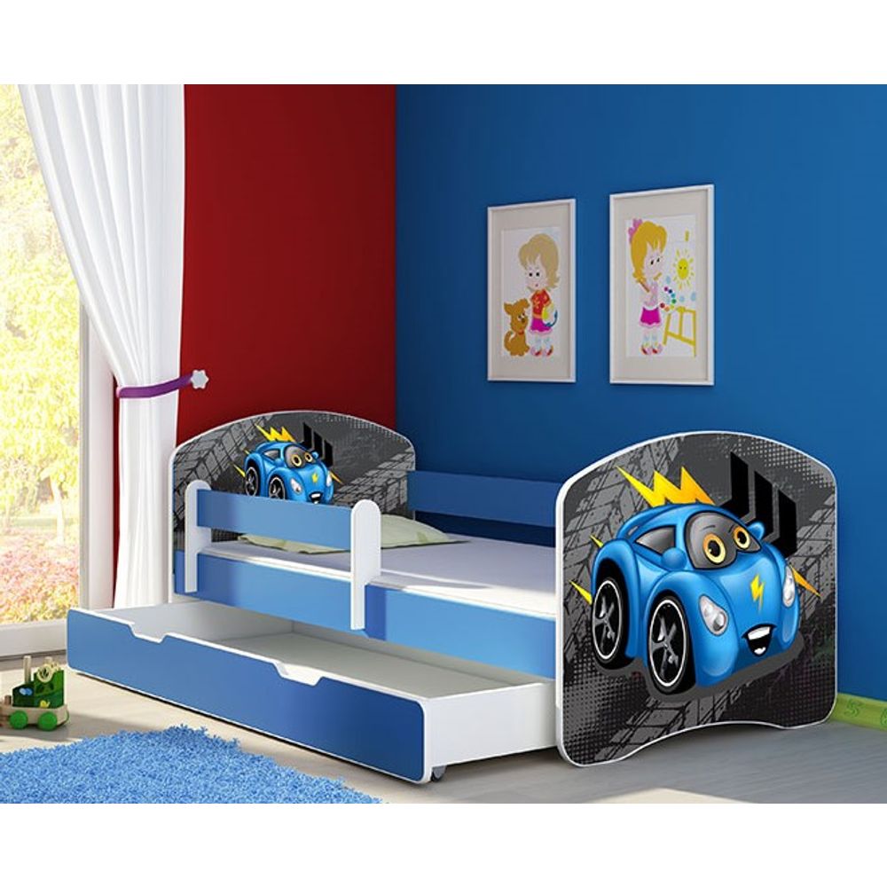 ACMA Dječiji krevet Acma II sa ladicom Blue - 160x80cm - Dezen 04 slika 1