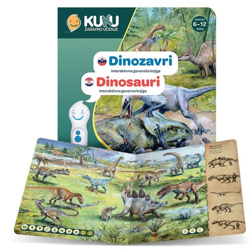 Interaktivna knjiga Kuku - Dinosauri (bez olovke)  slika 3