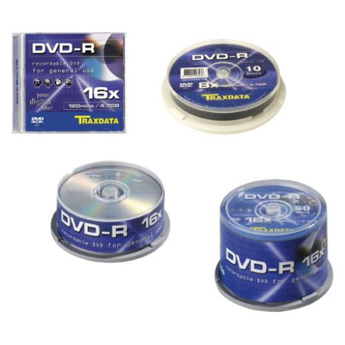 DVD-R Traxdata 4,7 GB/120 min 16x, cake, 10/1 slika 1