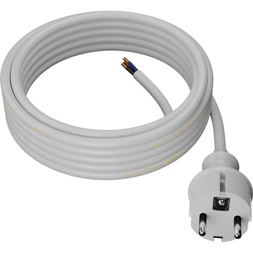 AWTools kabel s utikačem 3m 2x1,5 bijeli H05VV-F slika 1