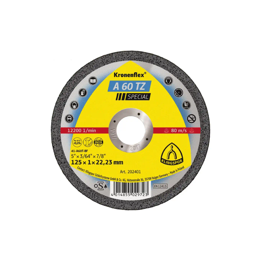 Klingspor - Rezna ploča A60TZ Special 125x1x22 slika 1
