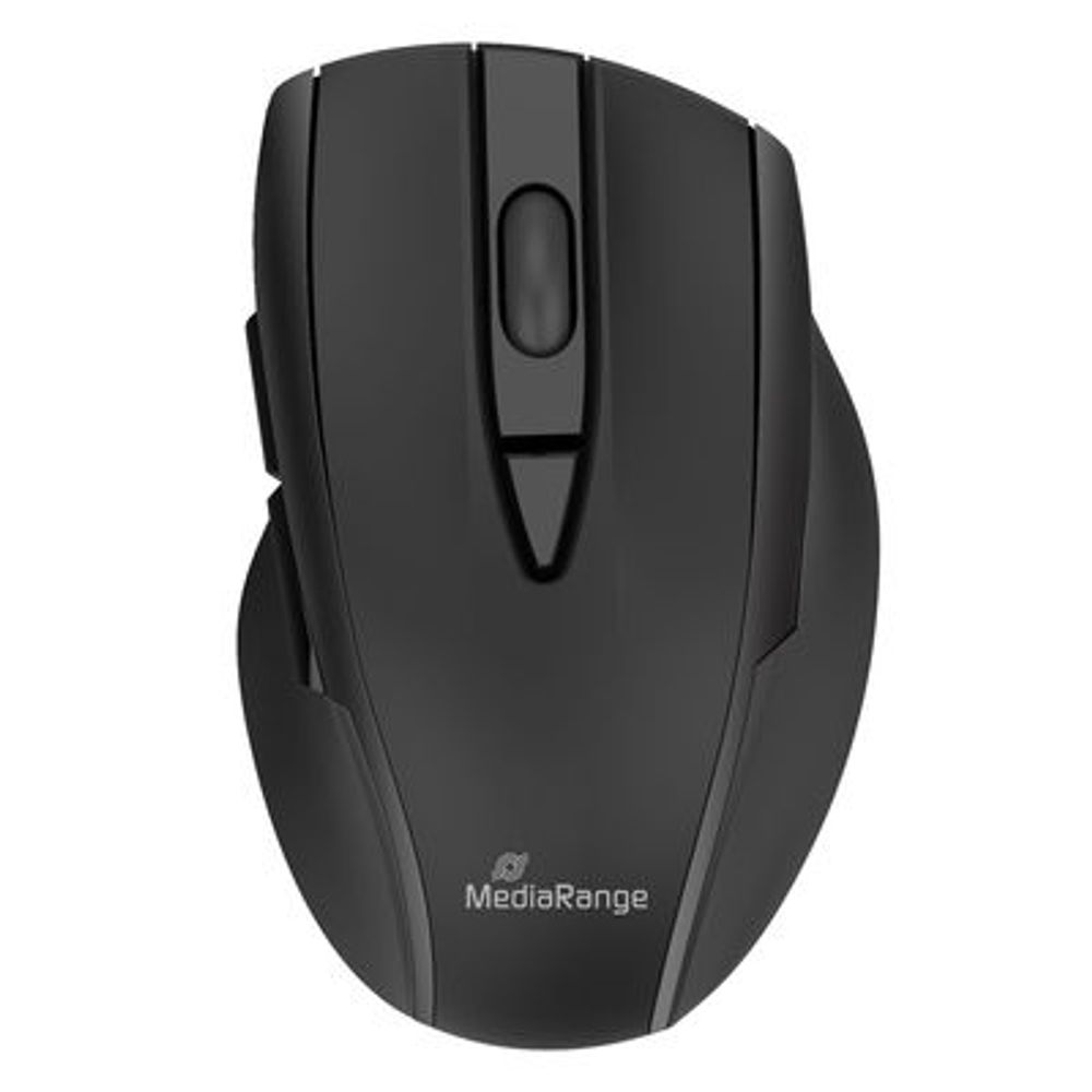 MediaRange Miš Bluetooth optički s 5 tipki, tihi, crni, MROS217 slika 1