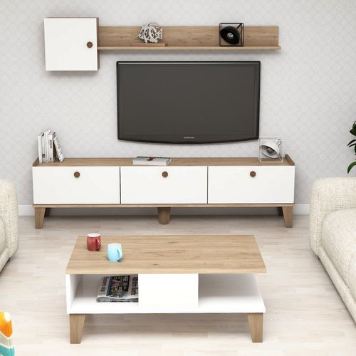 Sumer 1 Oak
White Living Room Furniture Set slika 2