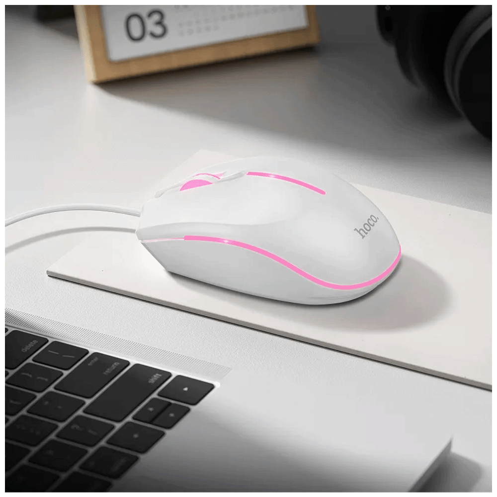 hoco. Gaming optički miš 2400 dpi - GM37, Wonderful White slika 4