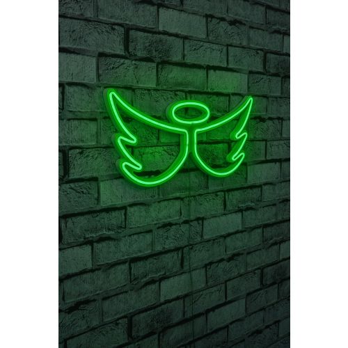 Wallity Ukrasna plastična LED rasvjeta, Angel - Green slika 1