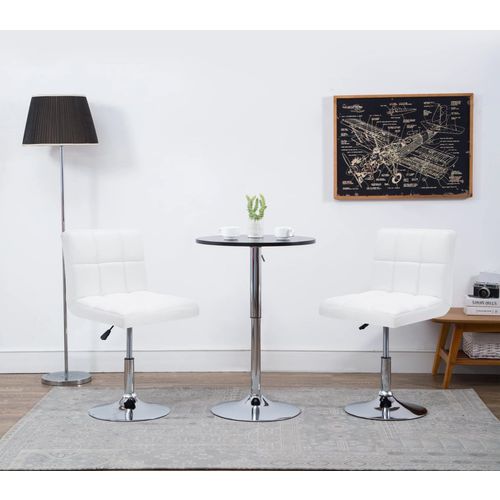 Blagovaonske stolice od umjetne kože 2 kom bijele slika 42