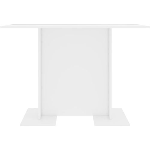 Blagovaonski stol visoki sjaj bijeli 110 x 60 x 75 cm iverica slika 4