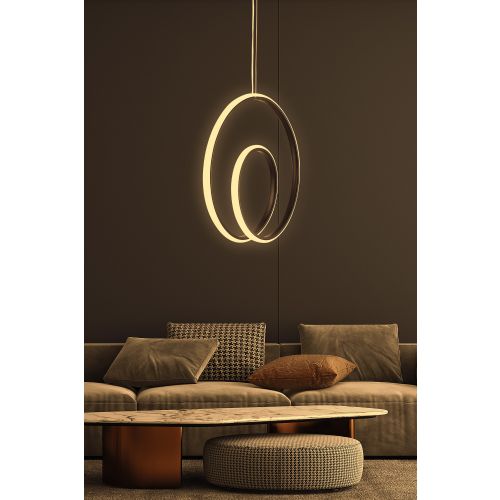 Opviq Luster, Geminorus Black-Yellow Light slika 2