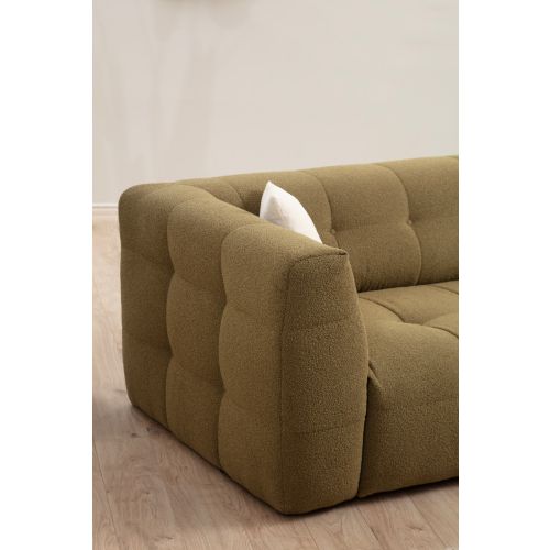 Woody Fashion Kutna garnitura Cady 3 Seater desni - Khaki slika 6