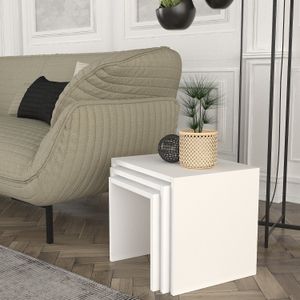 Nesting Table Zariel - Bijela (3 komada)
