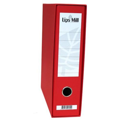 Registrator s kutijom A4, 8 cm, Lipa Mill, crveni slika 2