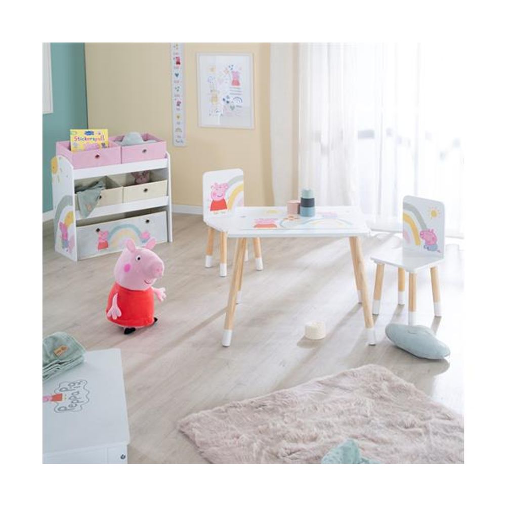 Roba Kids Drveni dječji sto i stolice Peppa Pig slika 5