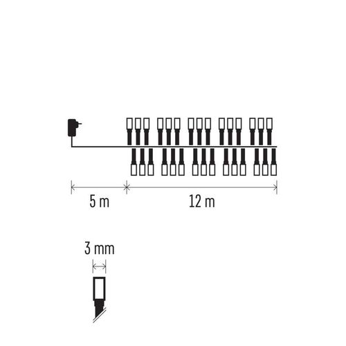 Emos LED svetlosni lanac 600 LED- jež 12m MTG-D4BC03 slika 11