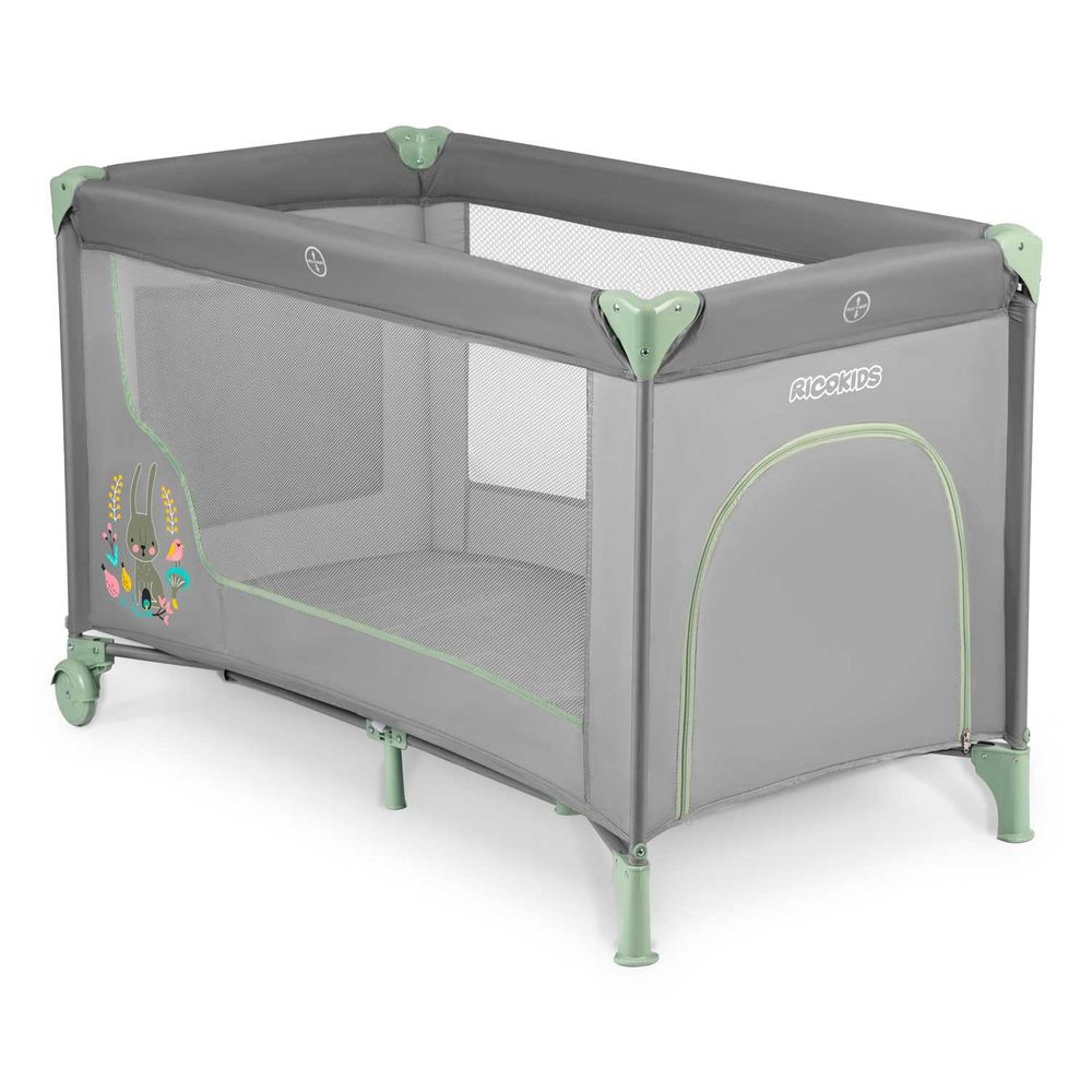 Putni krevetić 125 x 65 x 78 cm rk-240 siva i menta slika 2