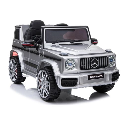 Licencirani Mercedes G63 AMG srebrni lakirani - auto na akumulator slika 2