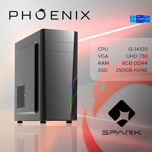 Phoenix računalo SPARK Y-231, Intel i3 14100, 8GB DDR4, NVME SSD 250GB slika 1