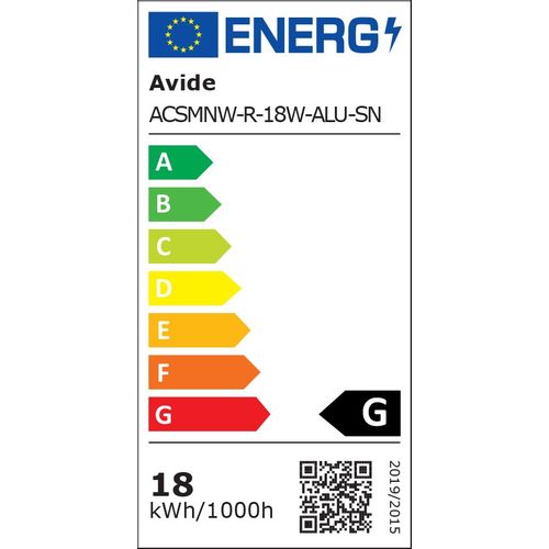 Avide panel nadgradbeni okrugli Satin Nickel 4000K 18W slika 3