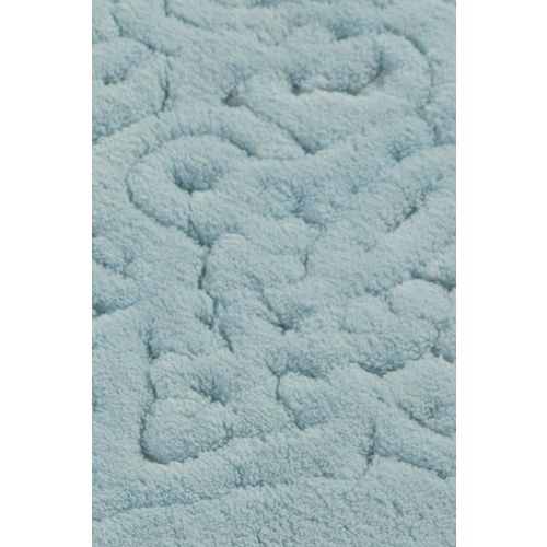 Colourful Cotton Kupaonski set tepiha PIANTE oval plavi2 kom, Piante Oval - Turquois slika 3