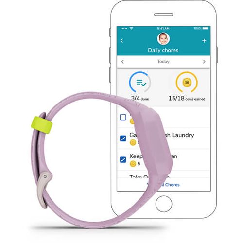 GARMIN Vívofit Jr. 3 SmartWatch Dječji Sat - Lilac Floral slika 4