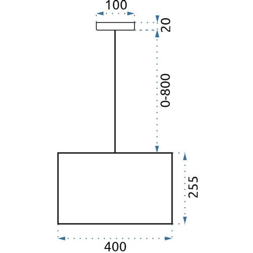 TOOLIGHT Viseća svjetiljka Crno bijela 40cm APP623-1CP slika 12