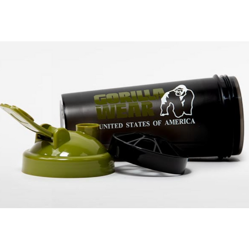 Gorilla Wear Šejker XXL 1000ml - Black/Army Green slika 3