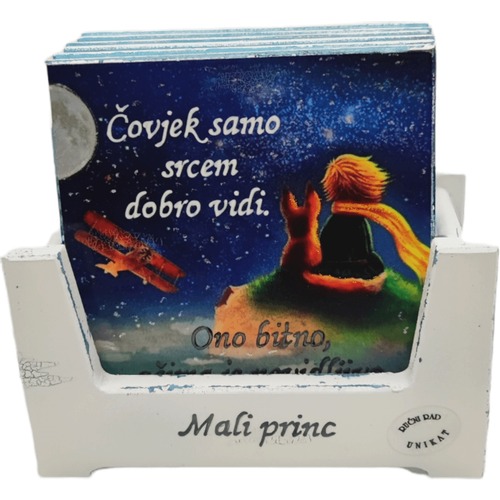 Podmetači za čaše Mali Princ, set 6 kom slika 2