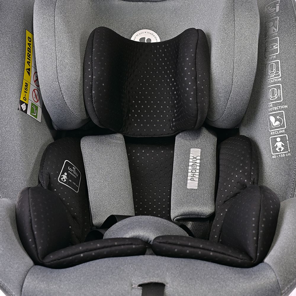 Lorelli Autosjedalica Phoenix i-Size Isofix 40-150cm Light Grey slika 9